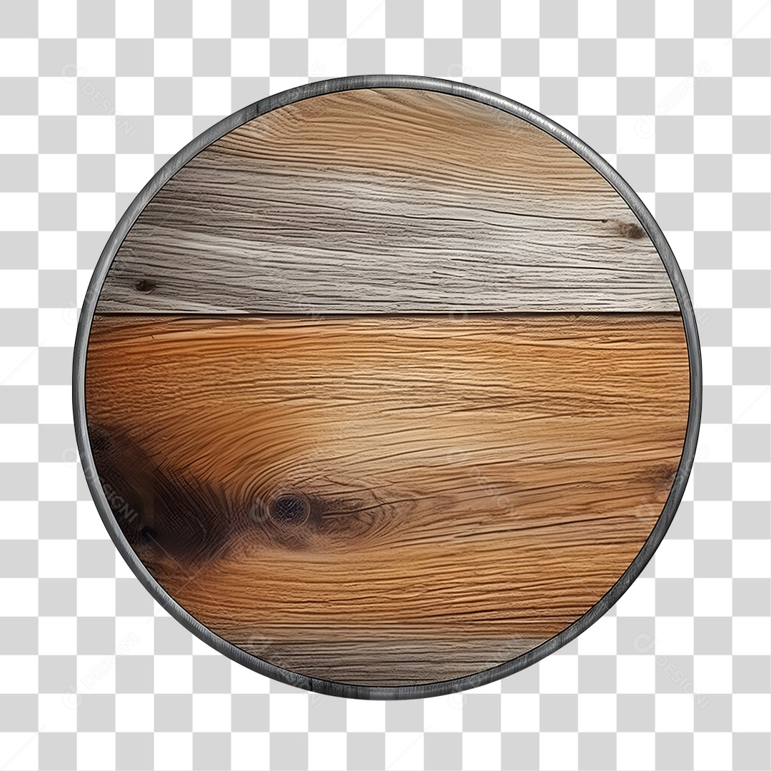 Painel Redondo De Madeira De São João PNG Transparente