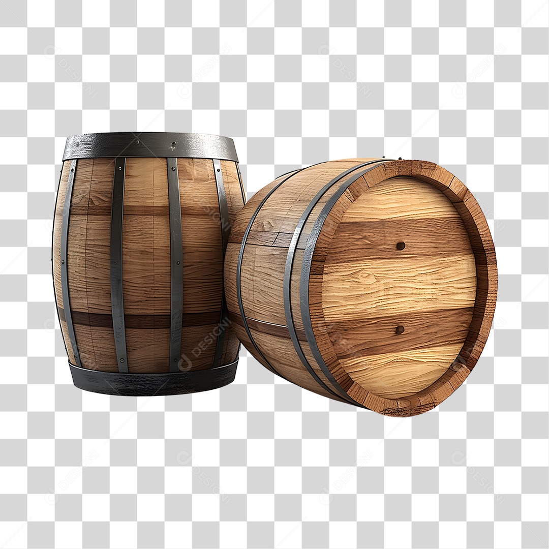 Barril De Madeira De São João PNG Transparente