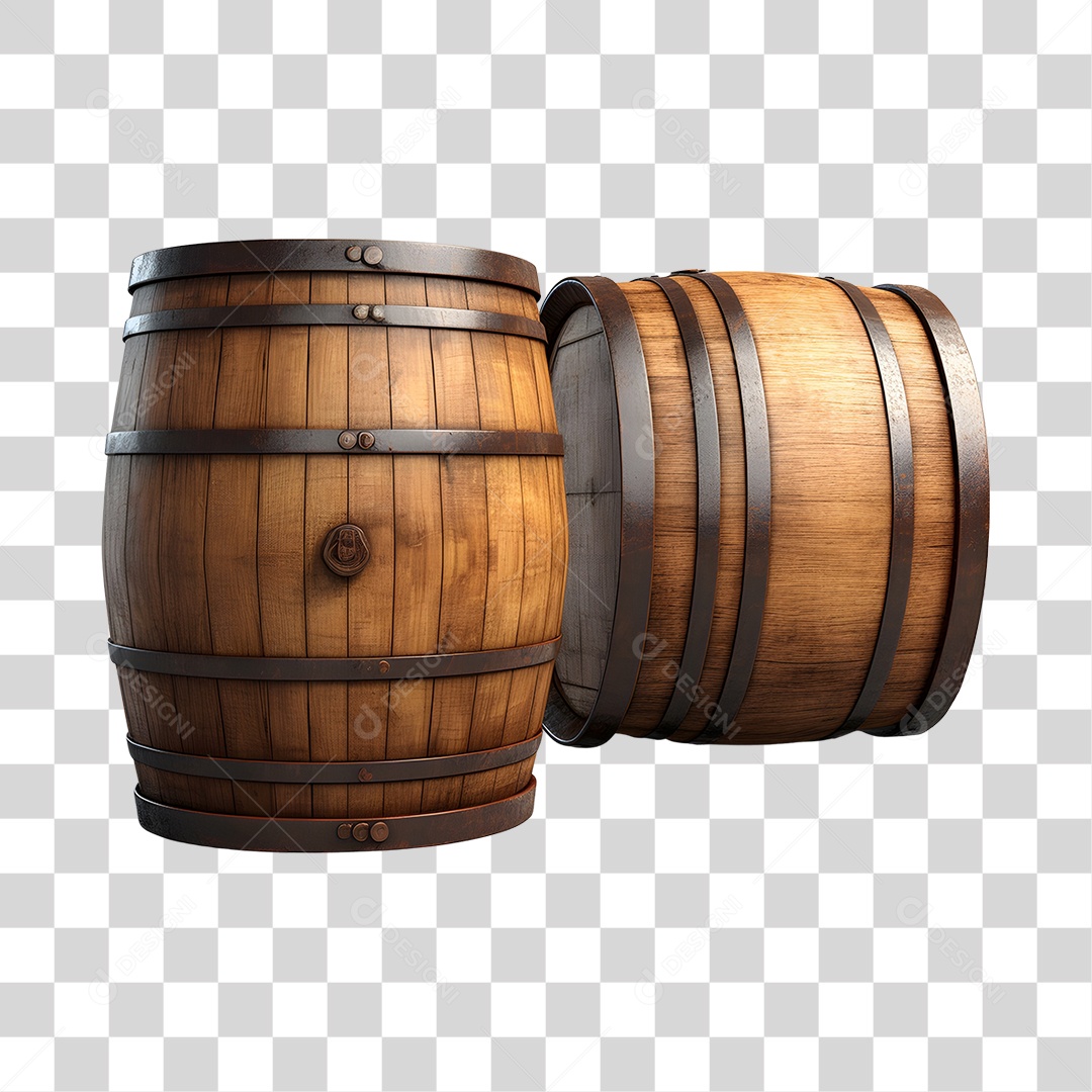 Barril De Madeira De São João PNG Transparente