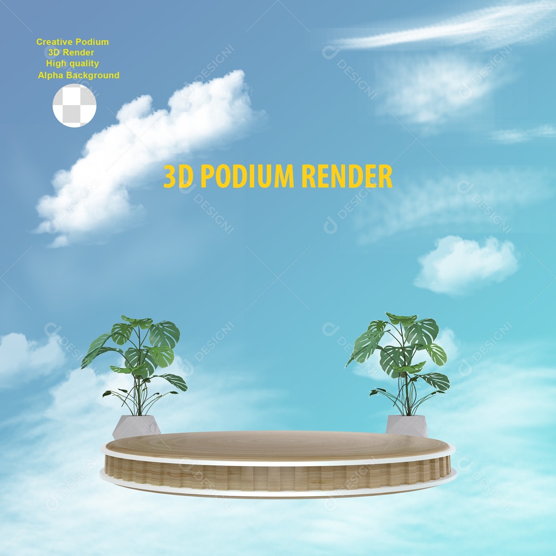 PSD Product Exhibition Podium Scenery