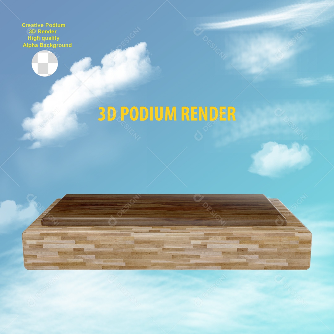 Cenário Pódio de Exposição De Produto PSD