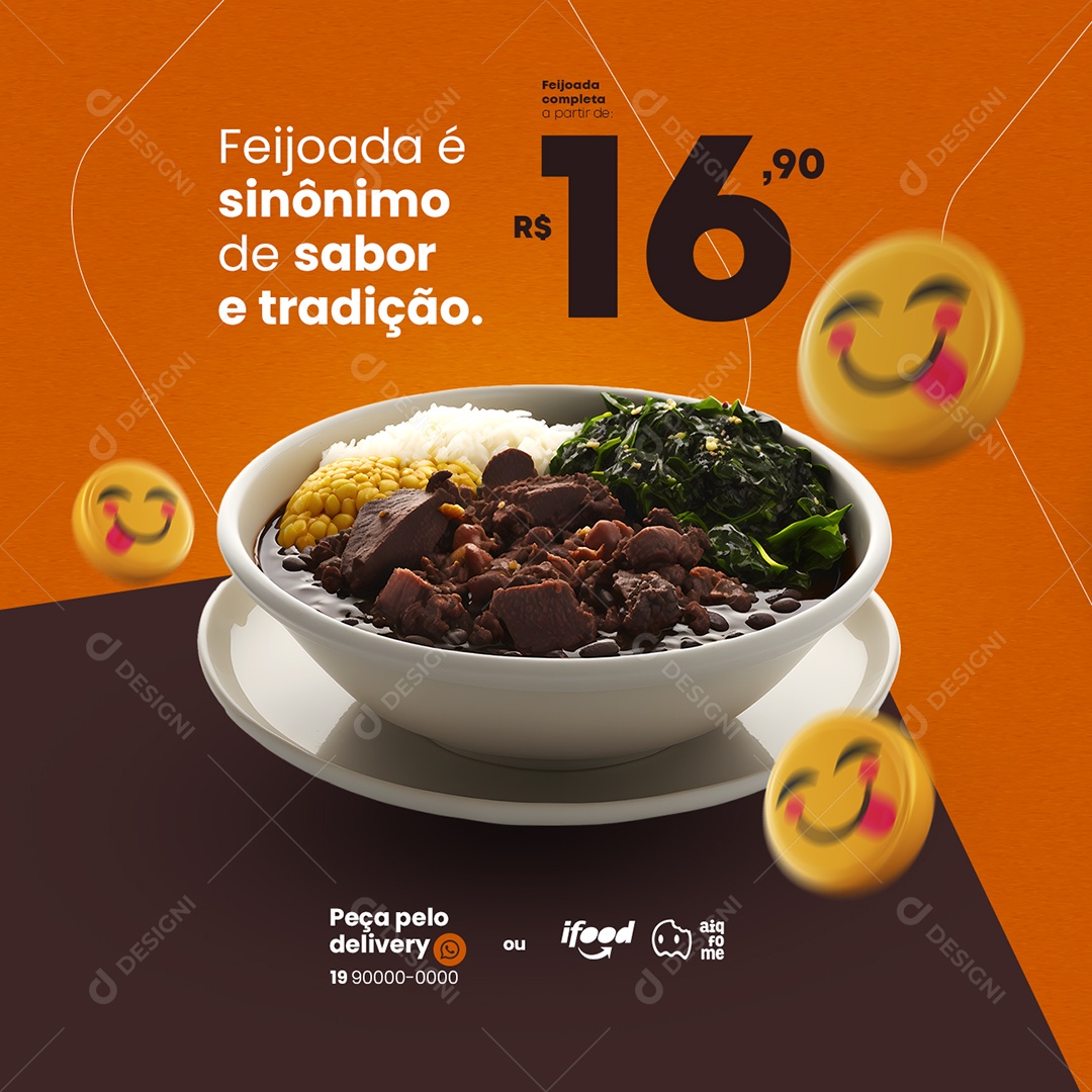 Feijoada é Sinônimo De Sabor E Tradição Social Media PSD Editável