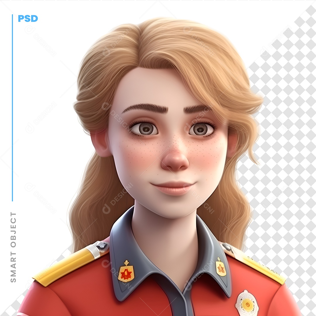 Melhor Bonita Personagem 3D Para Composição PSD