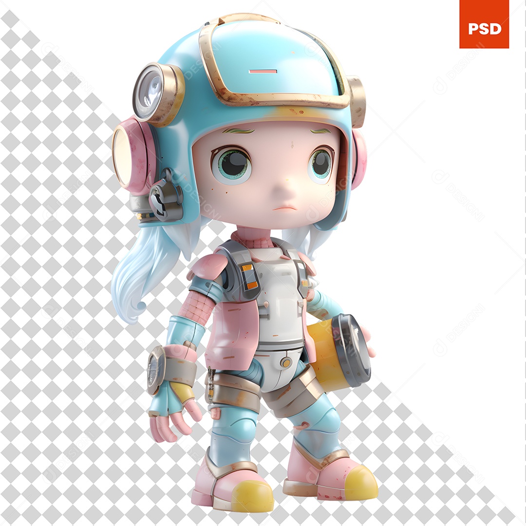 Astronauta Personagem 3D Para Composição PSD