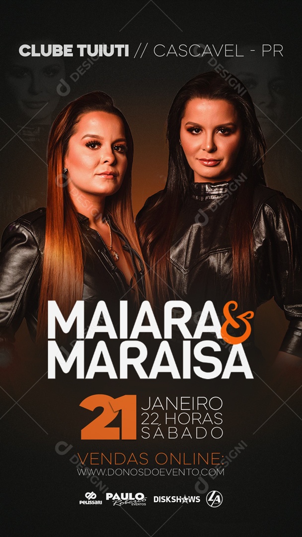Flyer Story  Maiara e Maraisa Social Media PSD Editável