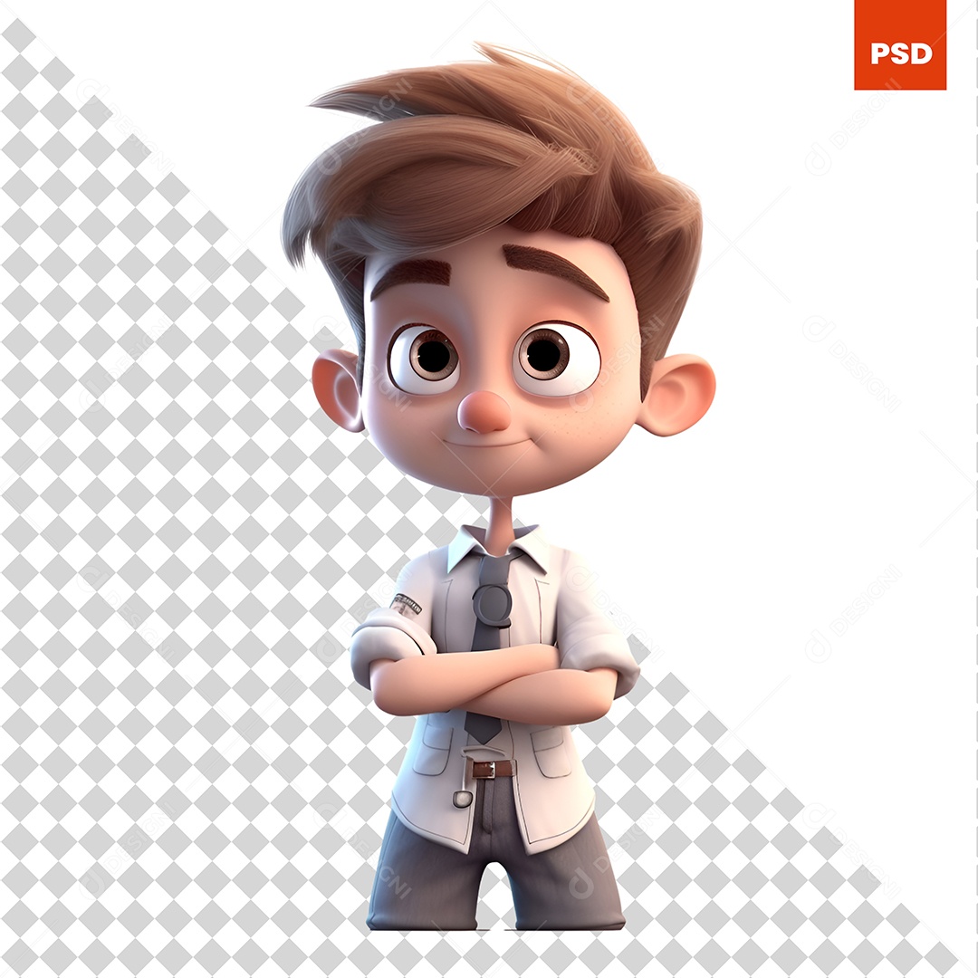 Personagem 3D Para Composição PSD