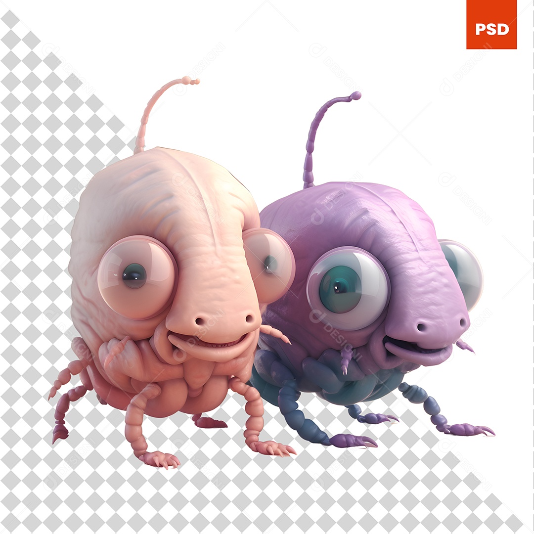 Isentos Personagem 3D Para Composição PSD