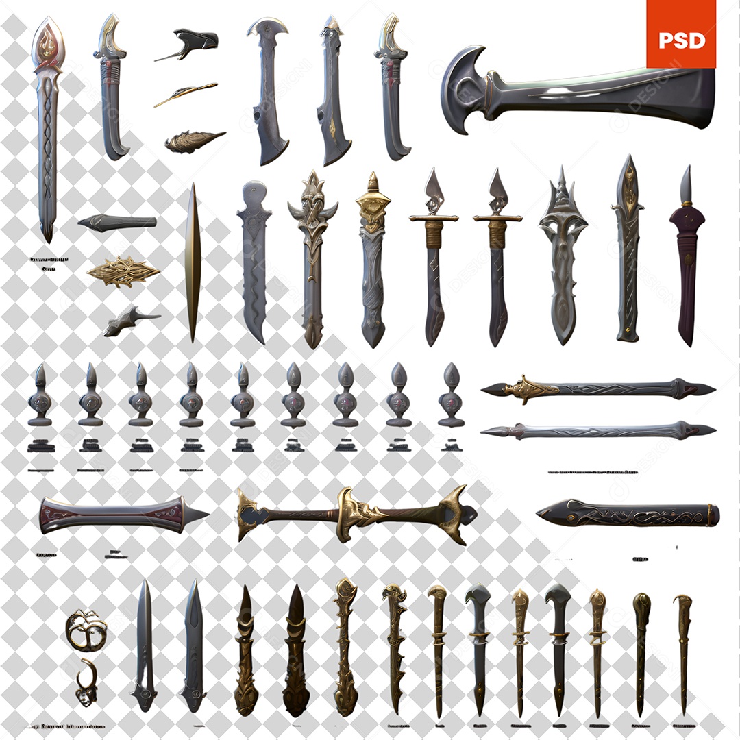 Elementos De Jogos Para Composição PSD