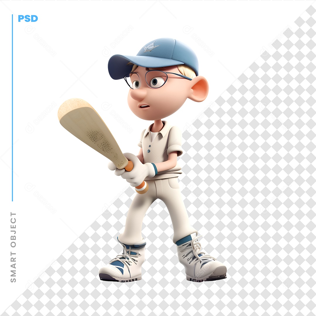 Jogador Personagem 3D Para Composição PSD