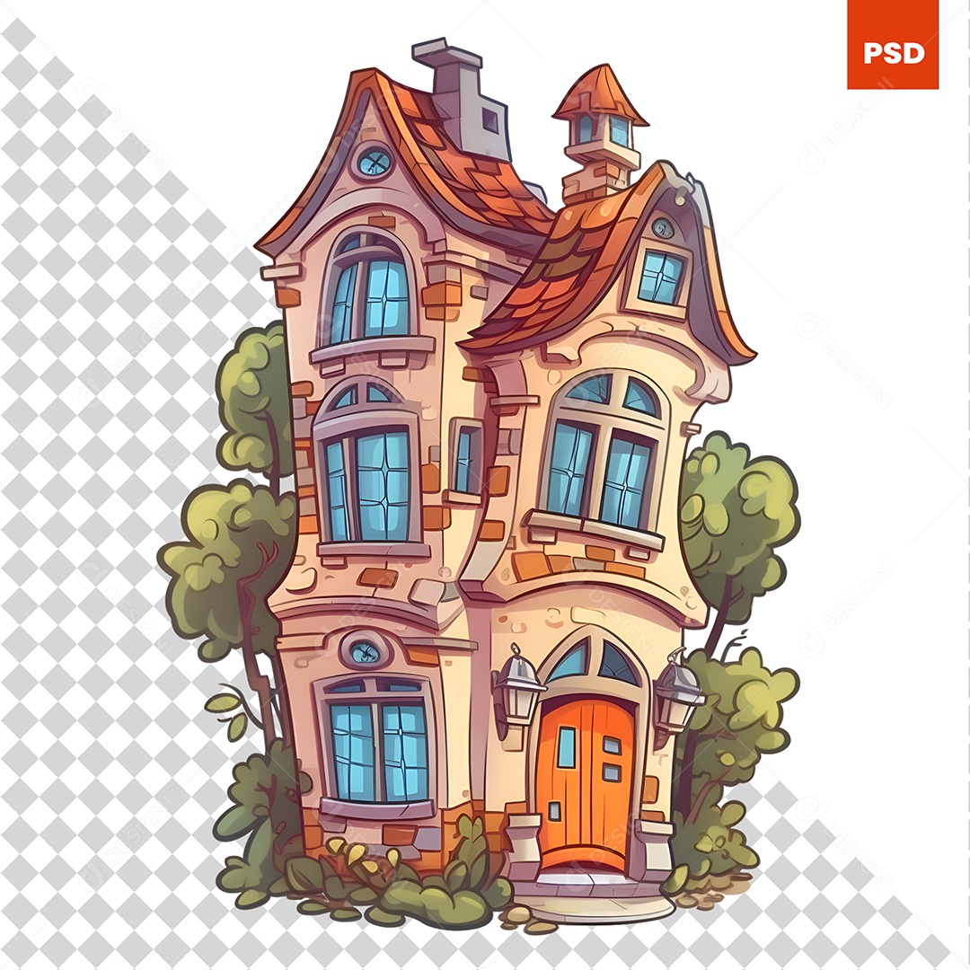 Desenho Animado Casa PSD