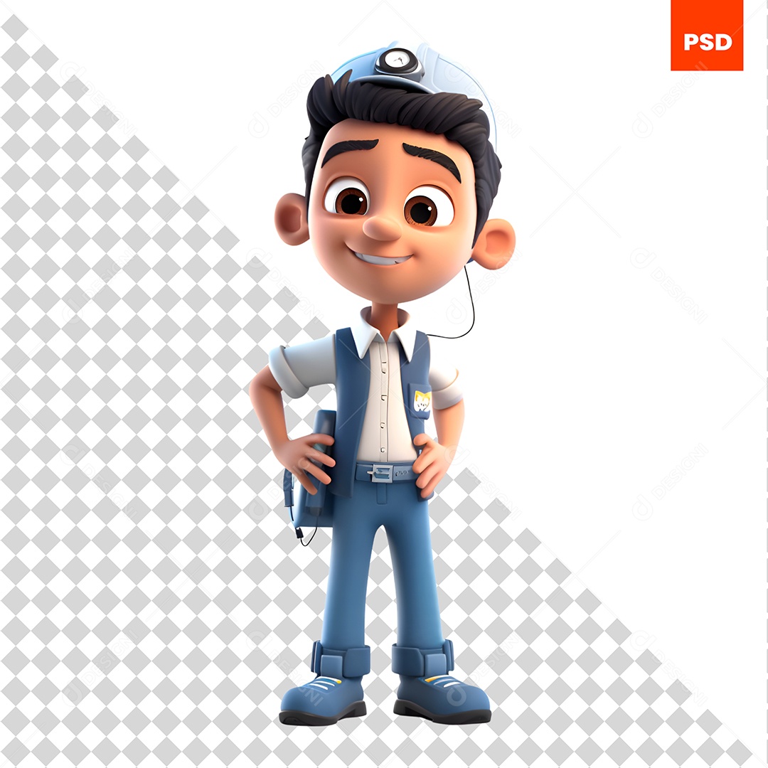 Personagem 3D Para Composição PSD