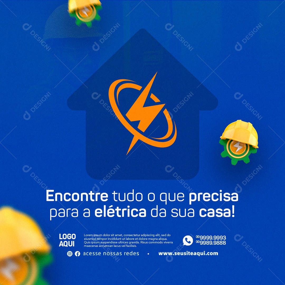 Encontre Tudo O Que Precisa Para O Elétrico Da Sua Casa Dia Dos Pais Social Media PSD Editável