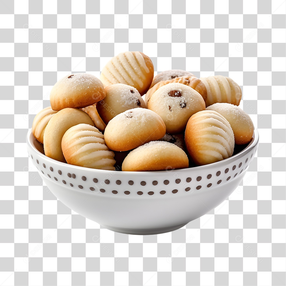 Bolinhos sobre uma tigela PNG Transparente