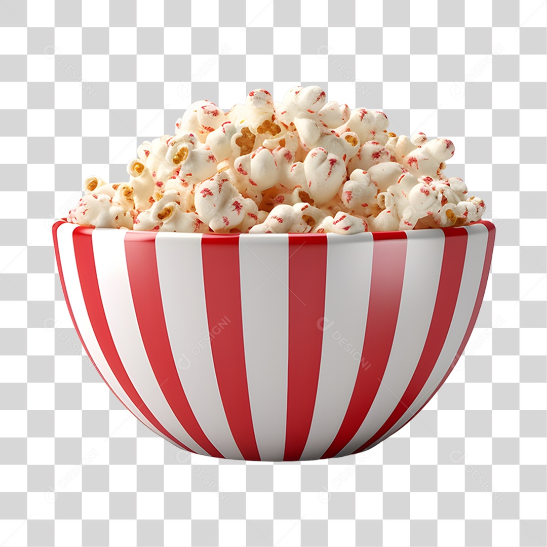 Balde de pipoca PNG Transparente