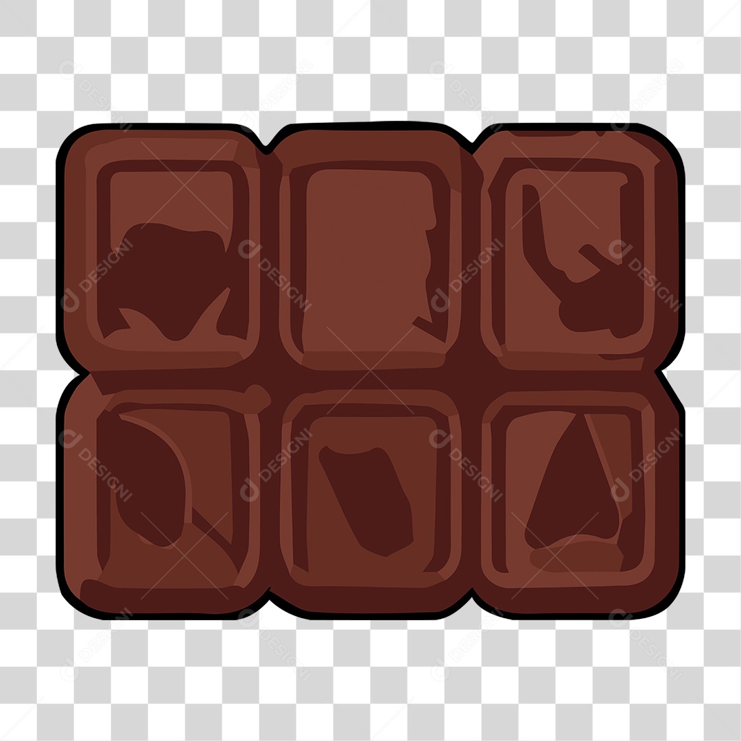 Elemento 3D Chocolate Cupcake Doce Para Composição PNG Transparente