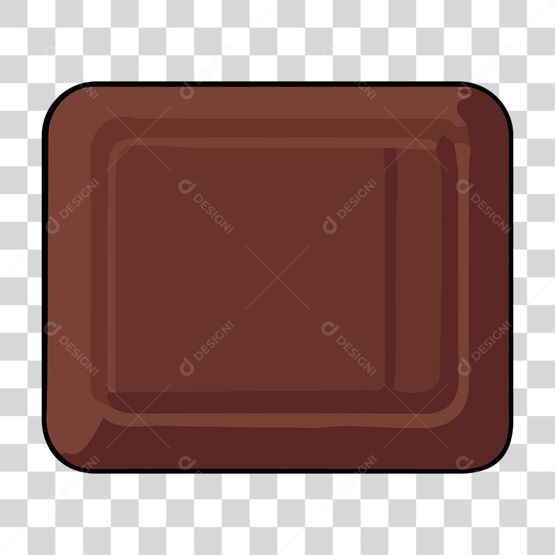 Elemento 3D Chocolate Cupcake Doce Para Composição PNG Transparente