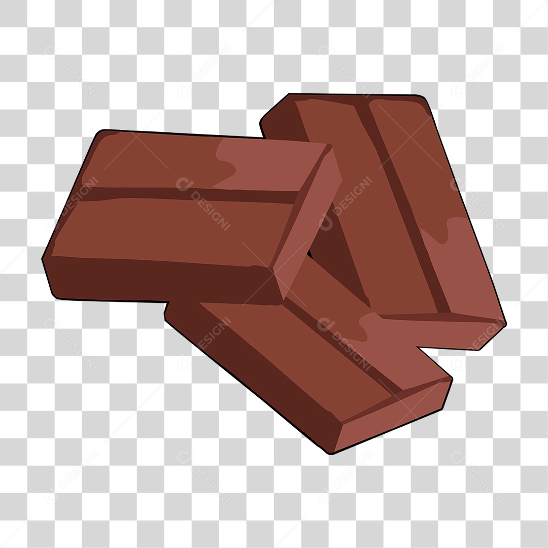 Elemento 3D Chocolate Cupcake Doce Para Composição PNG Transparente