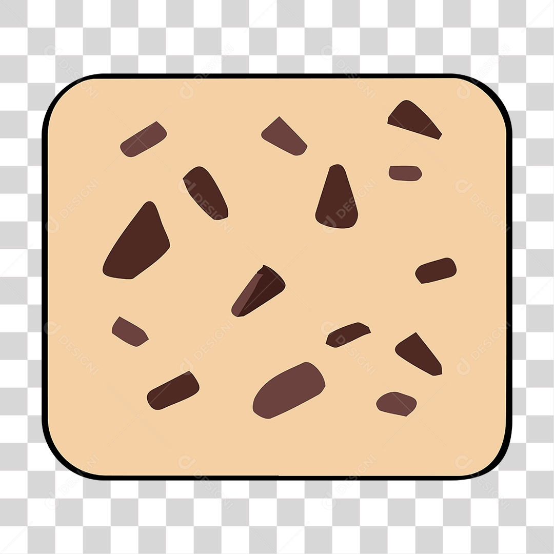 Elemento 3D Chocolate Cupcake Doce Para Composição PNG Transparente