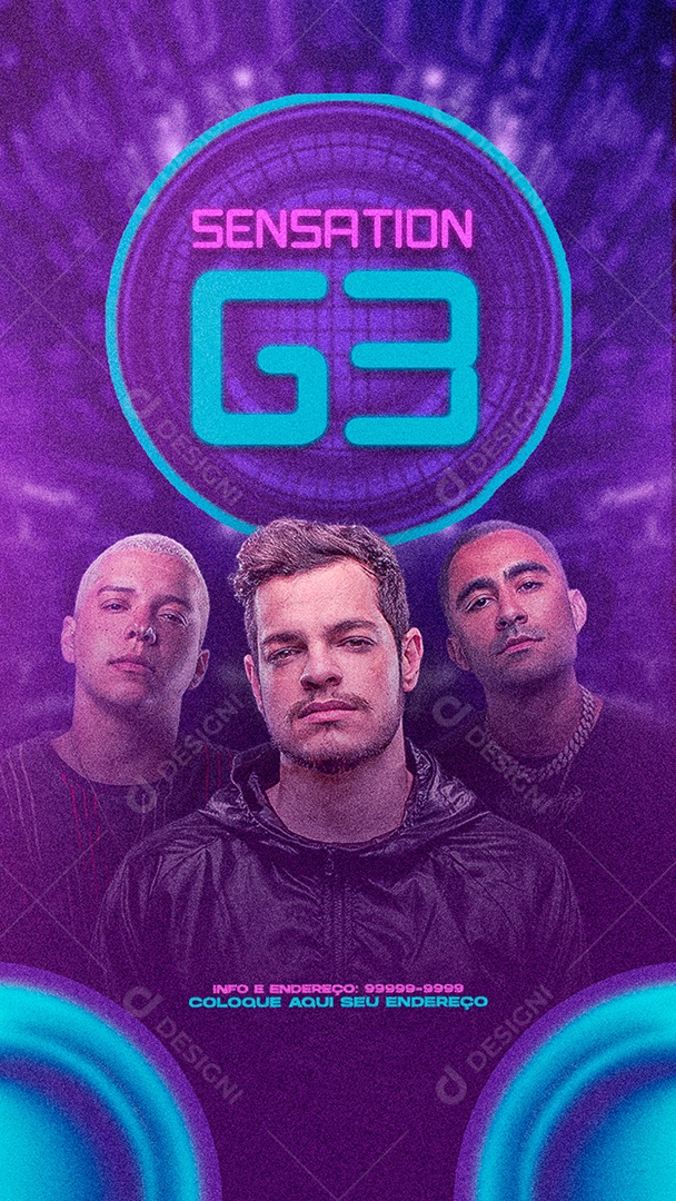 Flyer Story Sensation G3 Social Media PSD Editável