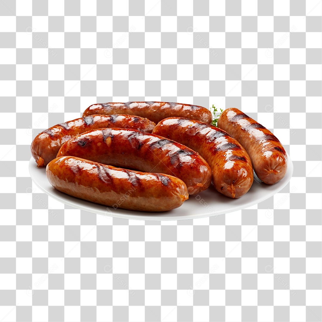 Linguiça assada PNG Transparente