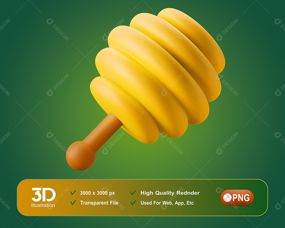 Geleia De Mel 3D Para Composição PSD