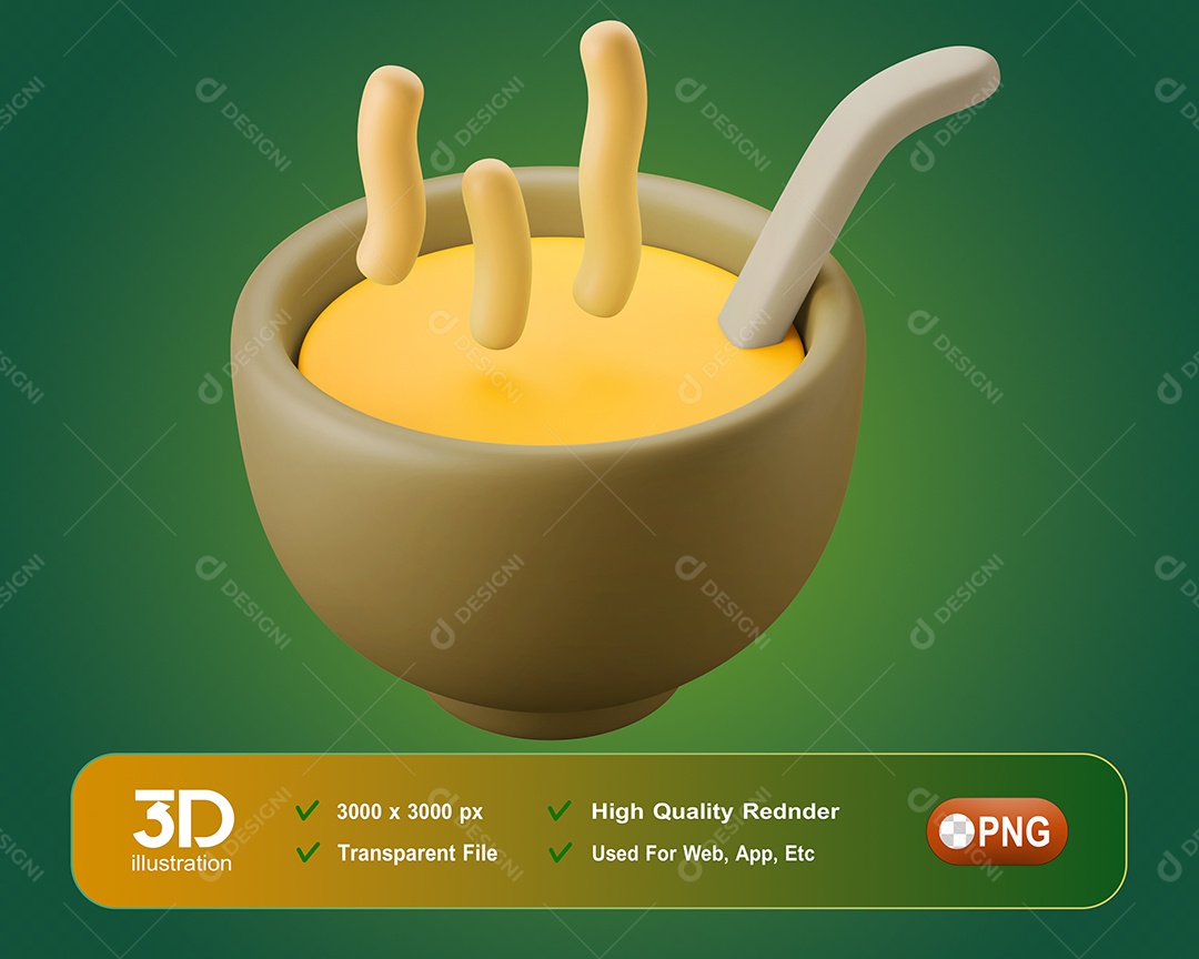Sopa Elemento 3D Para Composição PSD