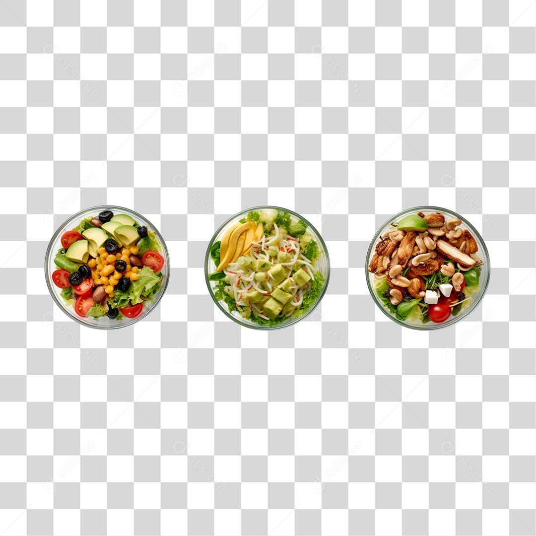 Prato de comida salada