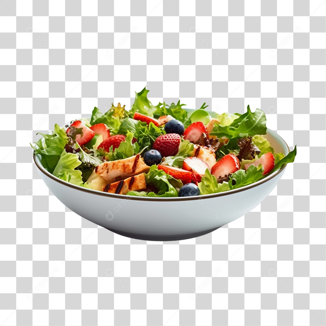 Prato de comida salada