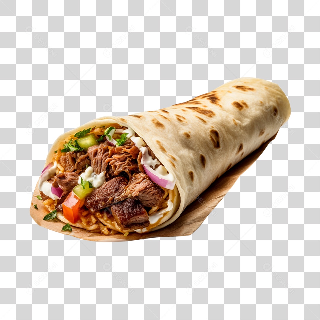 Döner kebab Prato PNG Transparente