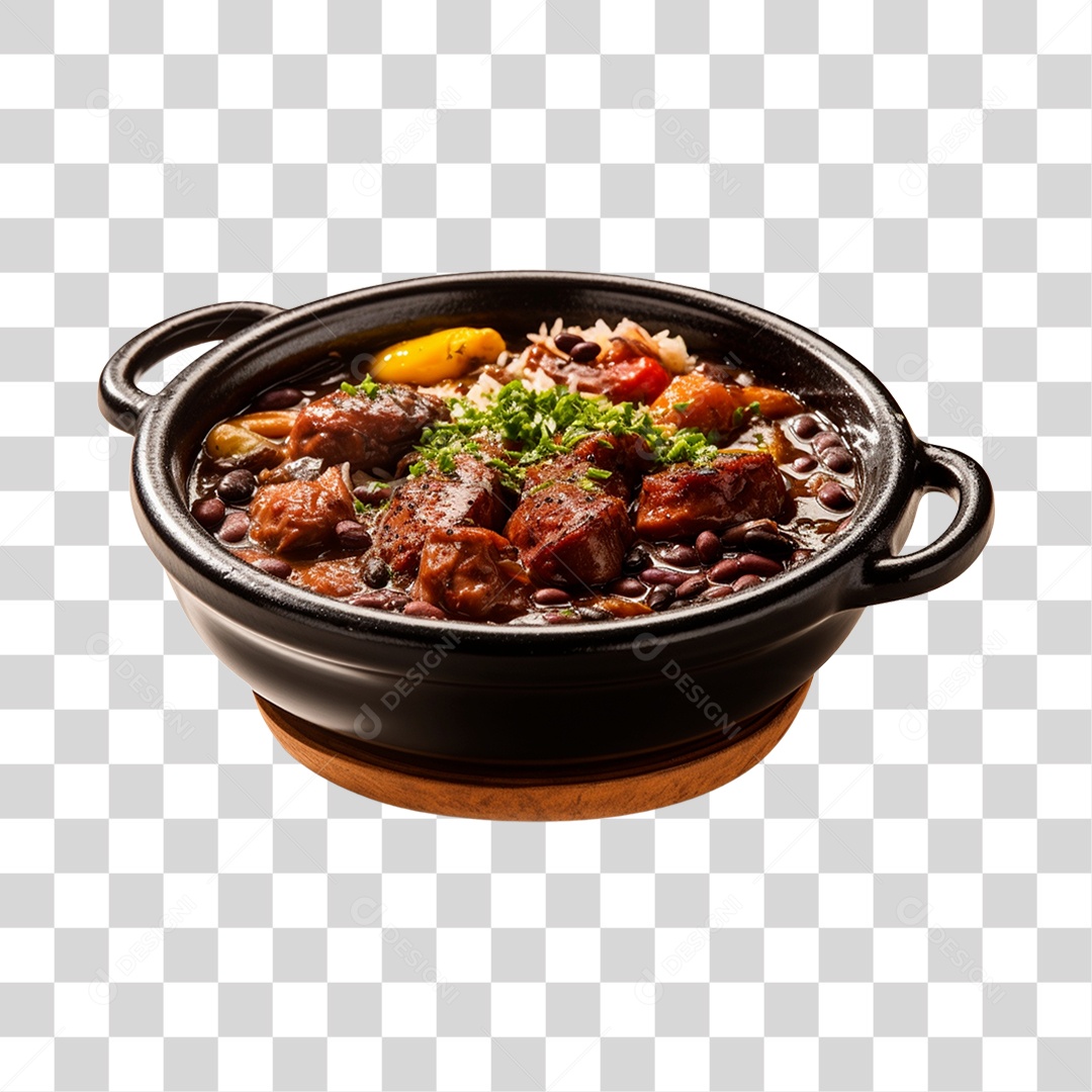 Comida saborosa sobre panela PNG Transparente