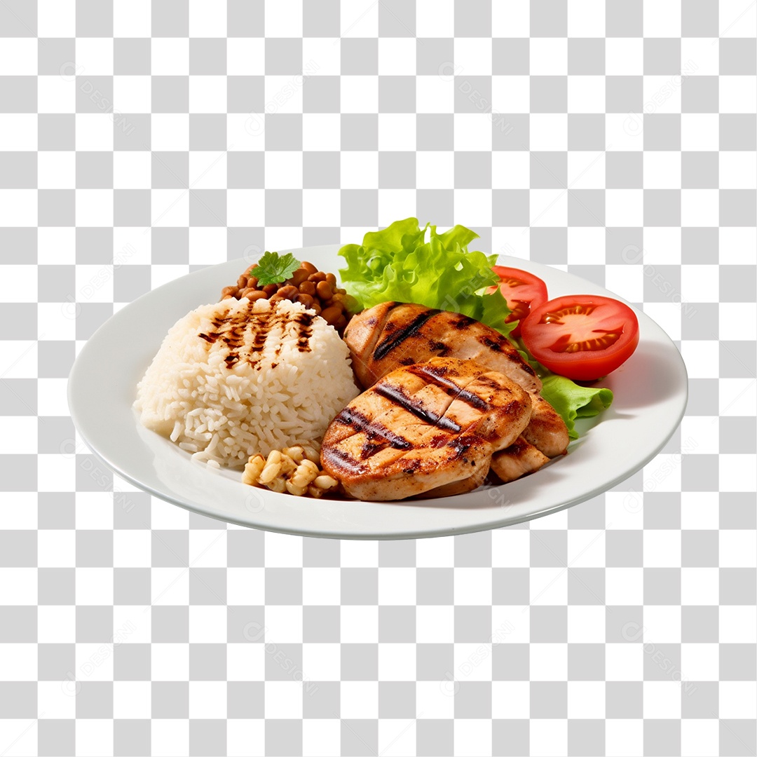 Prato de comida restaurante PNG Transparente