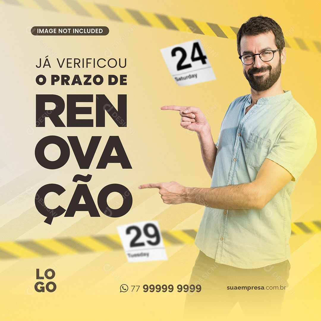 Já Verificou Prazo de Renovação Social Media
