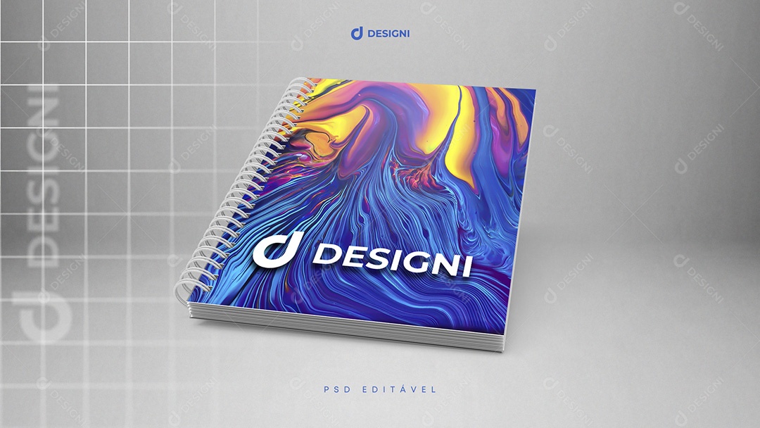 Mockup De Caderno Designi PSD Editável