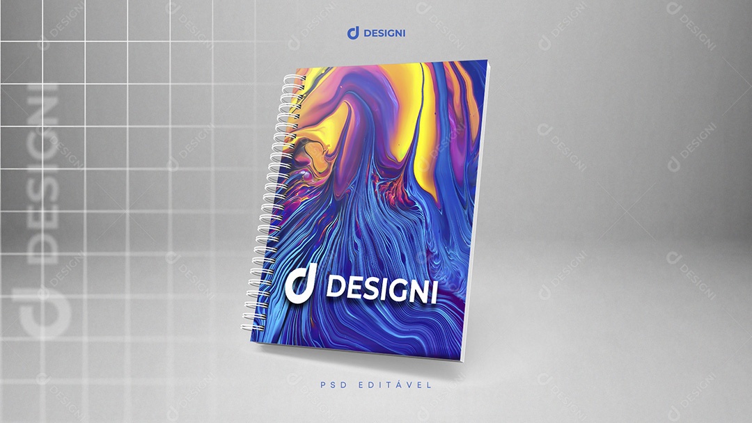 Mockup De Caderno Designi PSD Editável