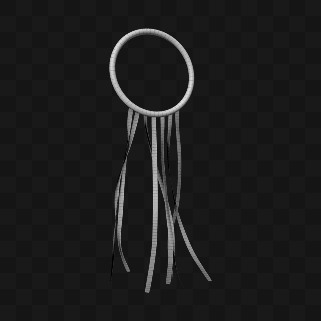 Arco com Fitas - Modelo 3D