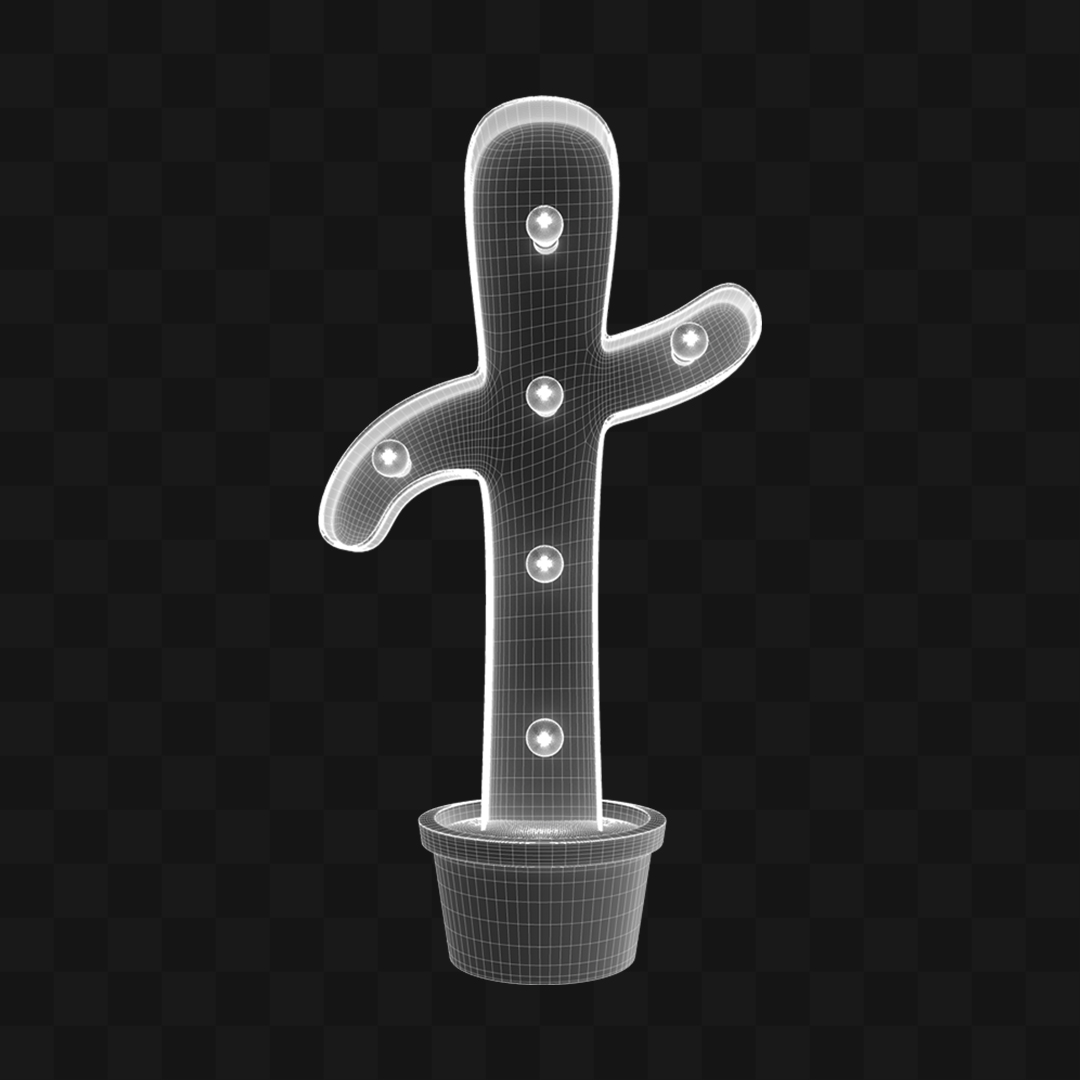 Cactus Iluminado - Modelo 3D