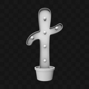 Cactus Iluminado - Modelo 3D