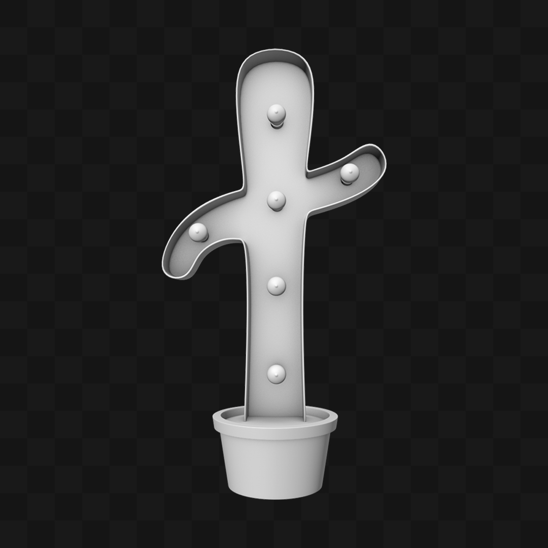Cactus Iluminado - Modelo 3D