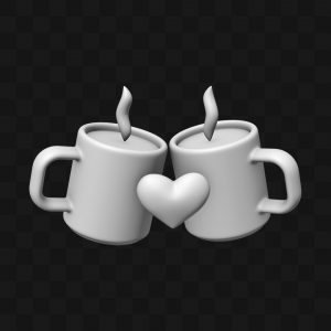 Canecas Casal - Modelo 3D