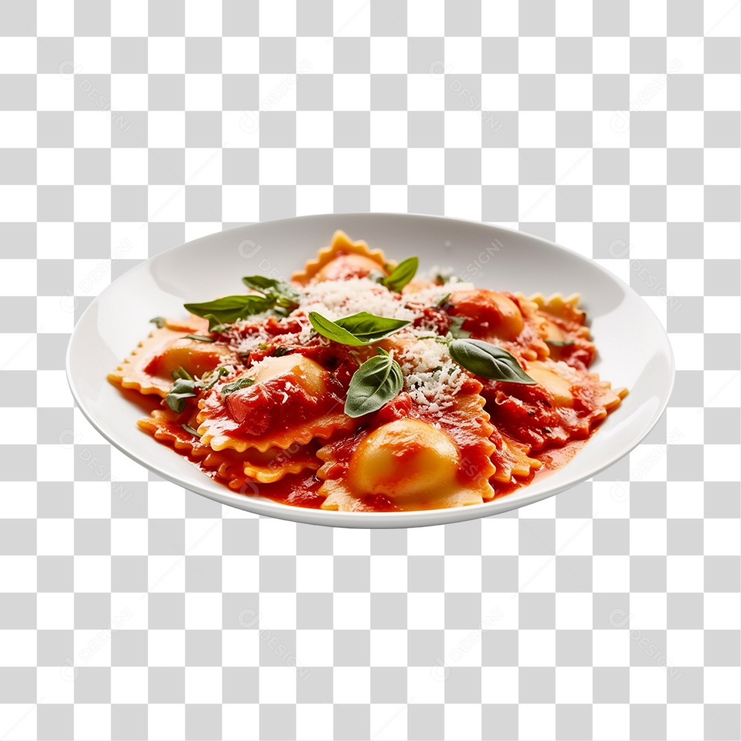Prato de comida delicioso Ravioli Massa PNG Transparente