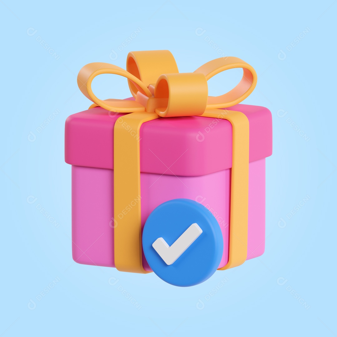 Lembrancinhas Para Festas Infantis Elemento 3D PSD + PNG