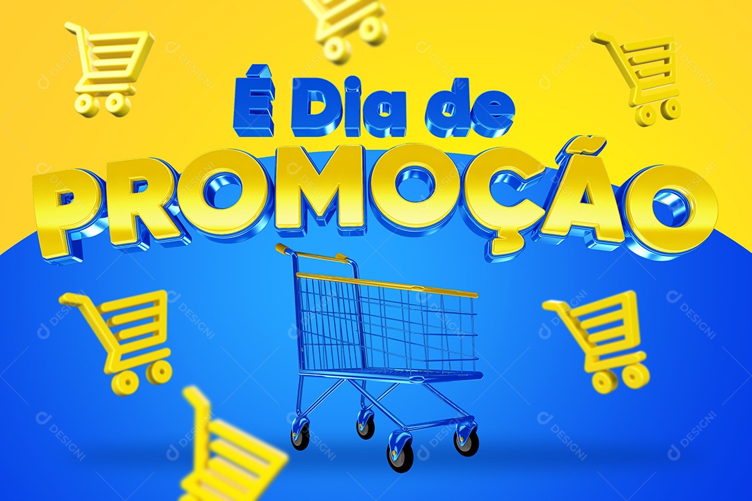 Selo 3D É Dia De Promoção Mesmos Para Composição PSD