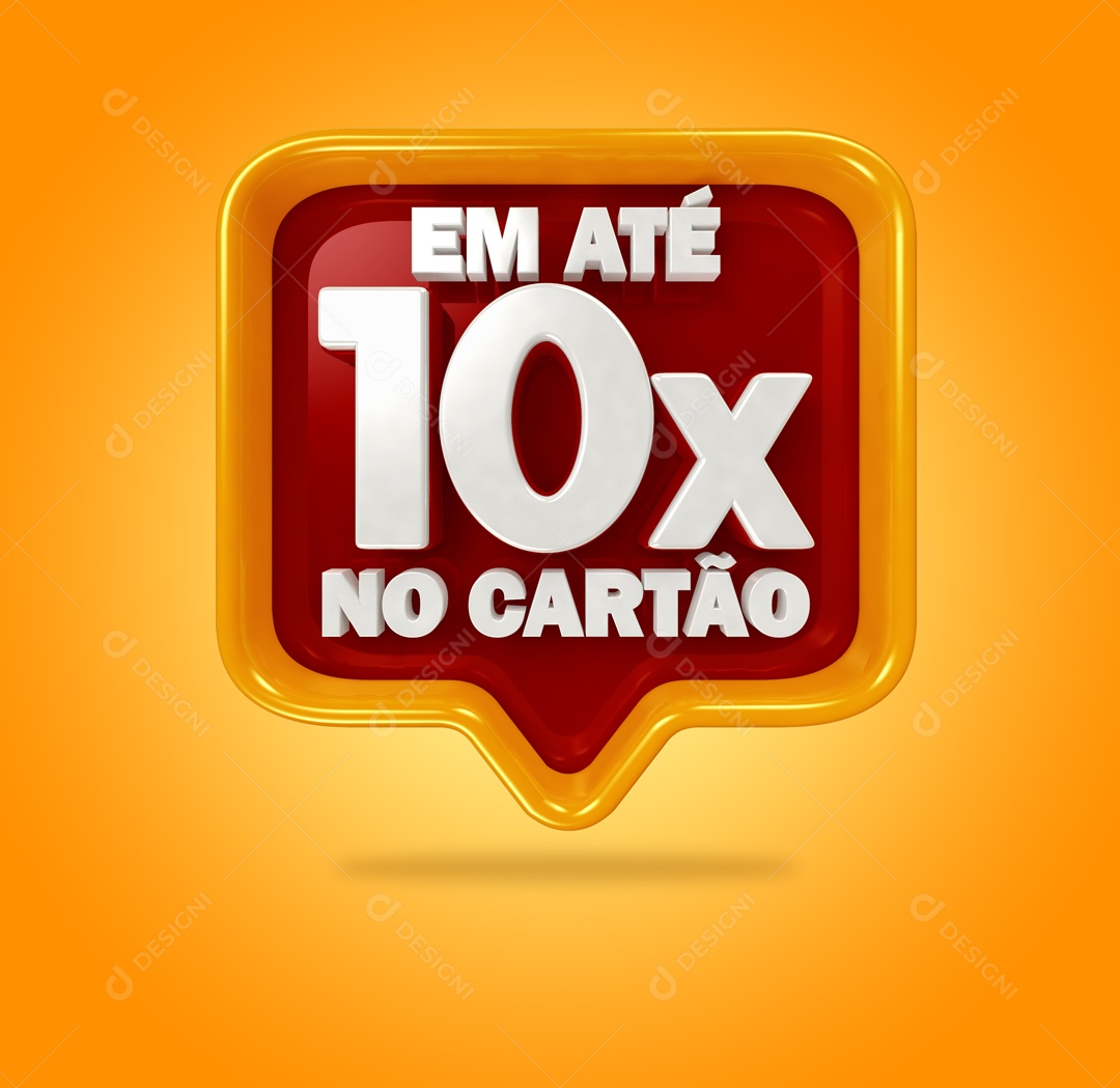 Selo 3D Em Ate 10x No Cartão Mesmos Para Composição PSD