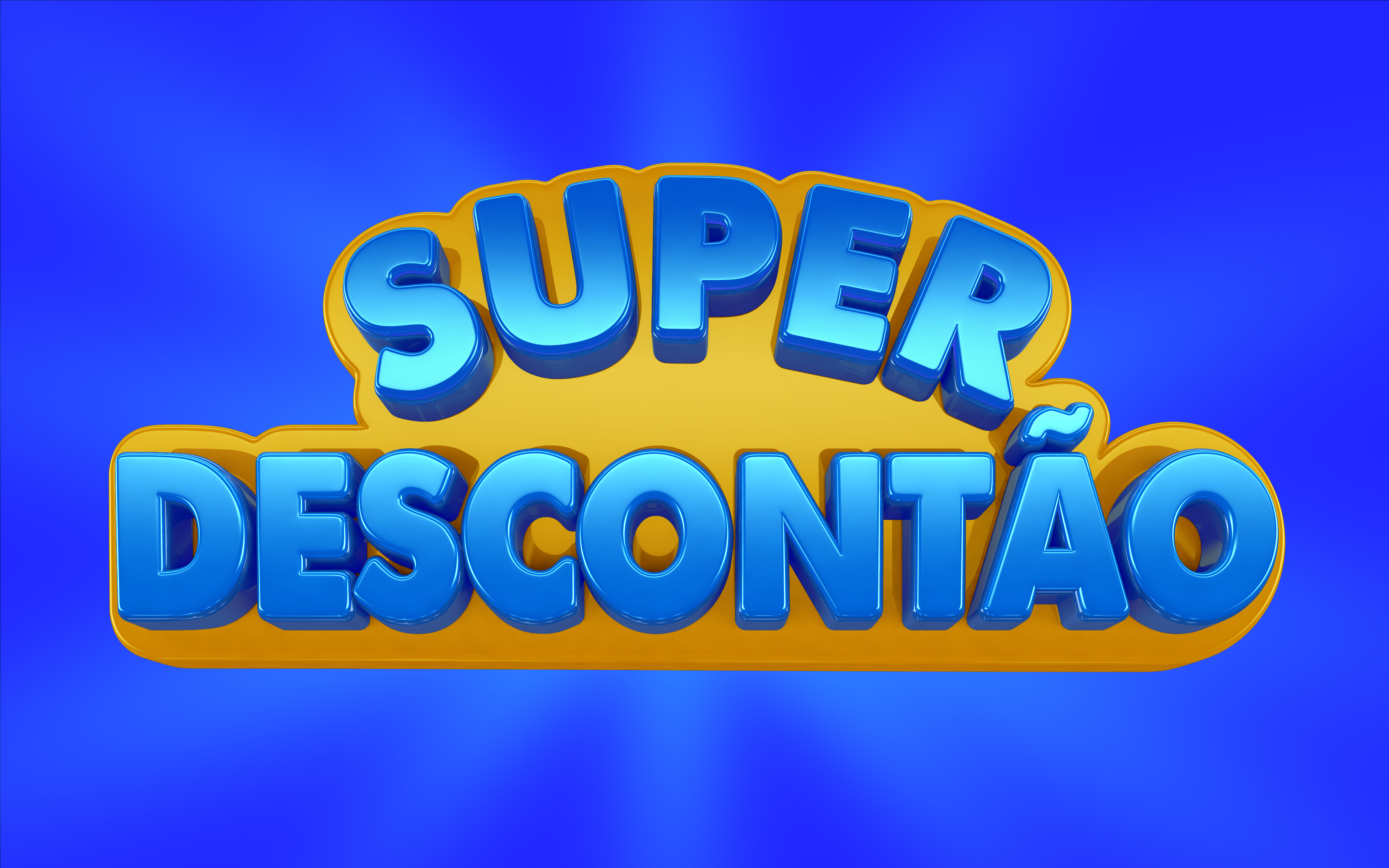 Selo 3D Super Descontão Para Composição PSD