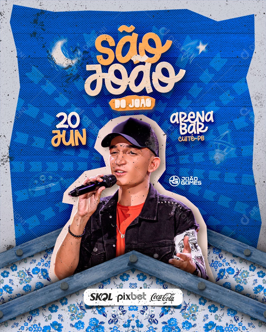 Social Media Flyer Feed São João Do João Forró PSD Editável