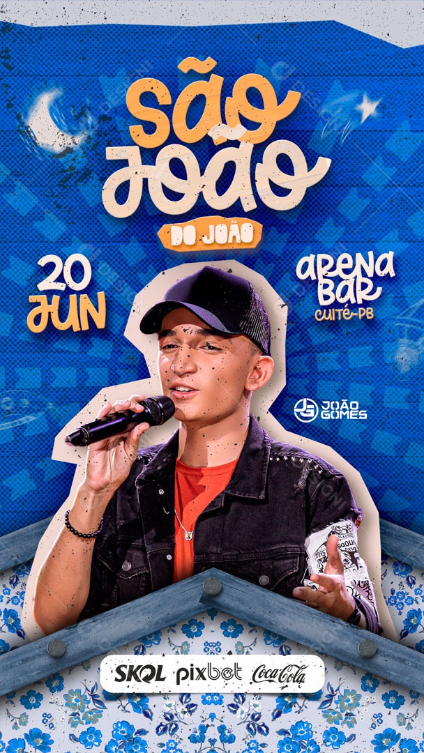 Social Media Flyer Story São João Do João Forró PSD Editável