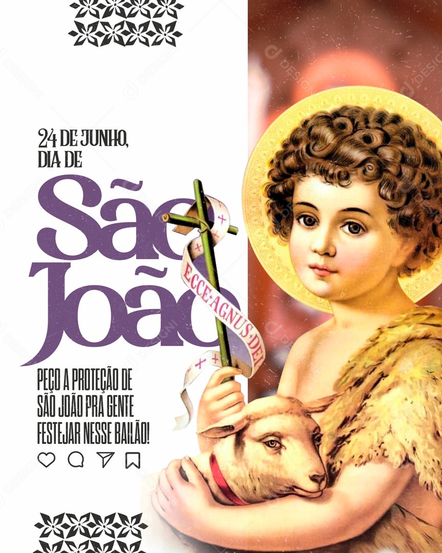 Social Media 24 De Junho Dia De São João PSD Editável