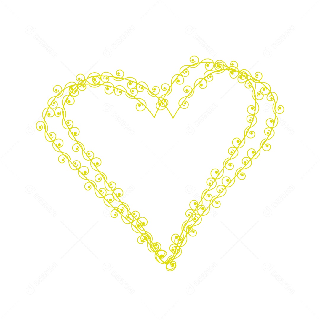 Design De Corações Do Amor Decoração De Luxo Desenhos Vetor EPS