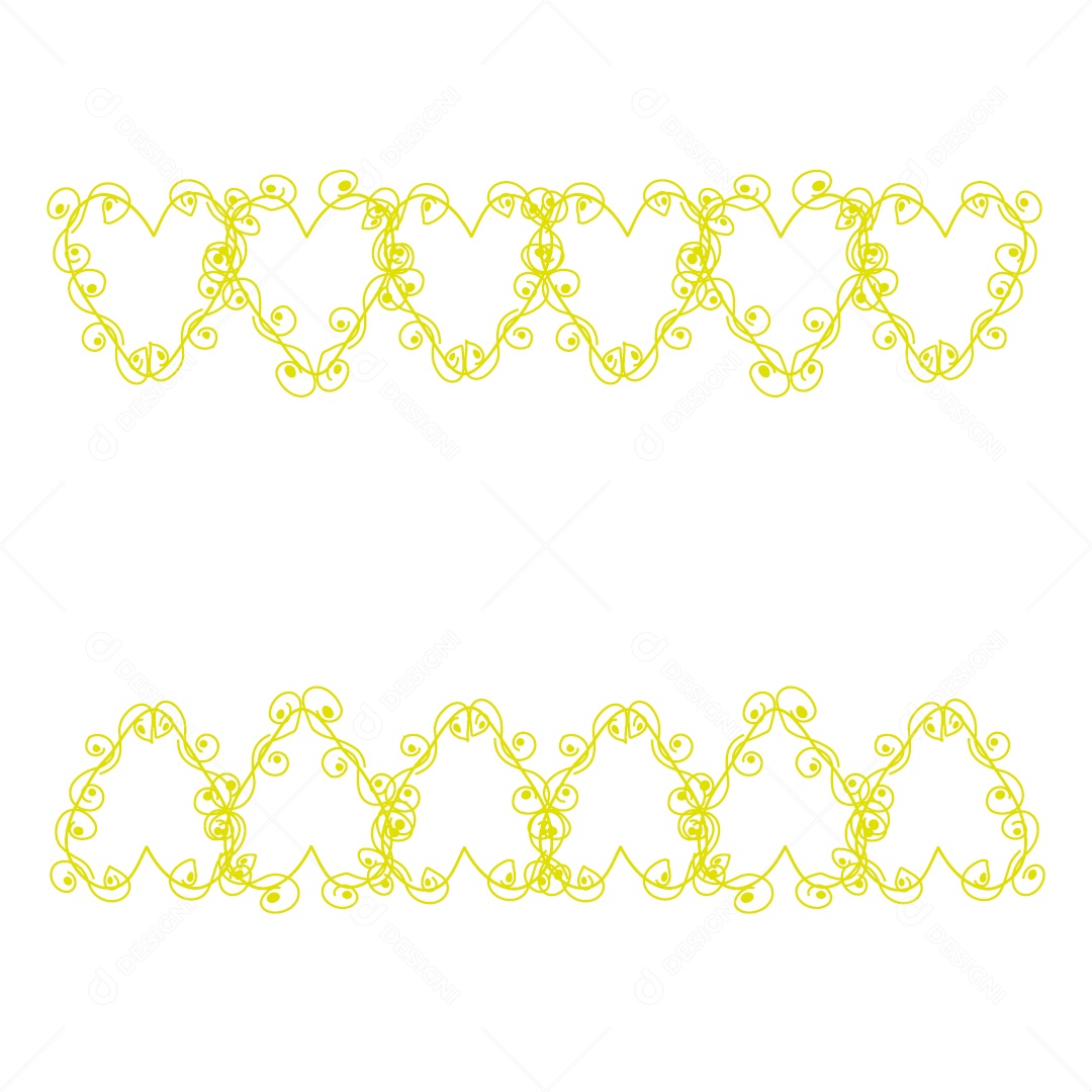 Design De Corações Do Amor Decoração De Luxo Desenho Vetor EPS