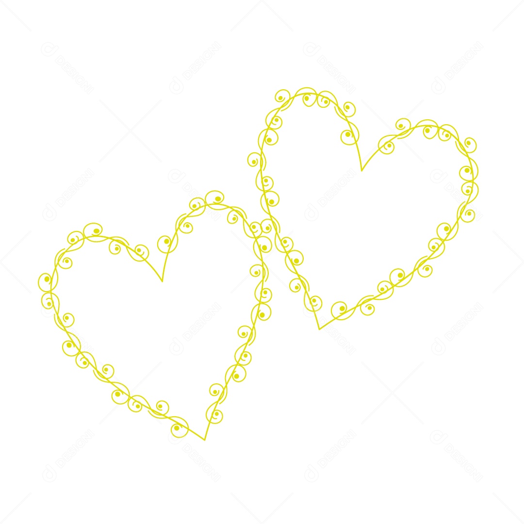 Design De Coração Do Amor Vetor De Luxo Desenho EPS